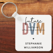 カスタム将来DVM獣医学博士 キーホルダー (正面)