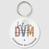 カスタム将来DVM獣医学博士 キーホルダー (正面)