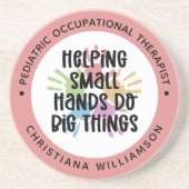 カスタム小児用OT職業セラピストギフト コースター (正面)
