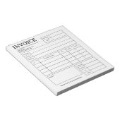 カスタム小型ビジネス請求書兼領収書ノートパッド ノートパッド (アングル)