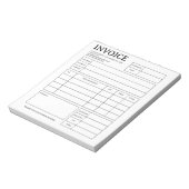 カスタム小型ビジネス請求書兼領収書ノートパッド ノートパッド (回転)