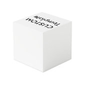 カスタム小型4" x 4"フォトキューブ フォトキューブ (裏面アングル)