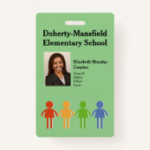 カスタム小学校の写真IDセキュリティバッジ バッジ (正面)