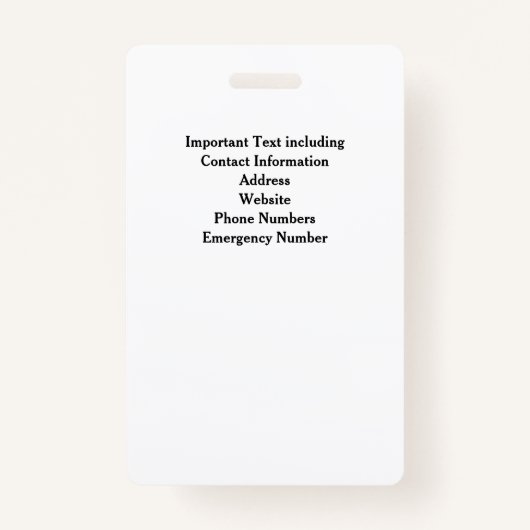 カスタム小学校の写真IDセキュリティバッジ バッジ (裏面)