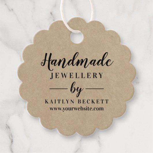 カスタム小規模企業のパッケージラベル フェイバータグ (正面)