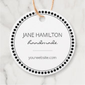 カスタム小規模企業のパッケージラベル フェイバータグ (正面)