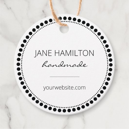 カスタム小規模企業のパッケージラベル フェイバータグ (正面)