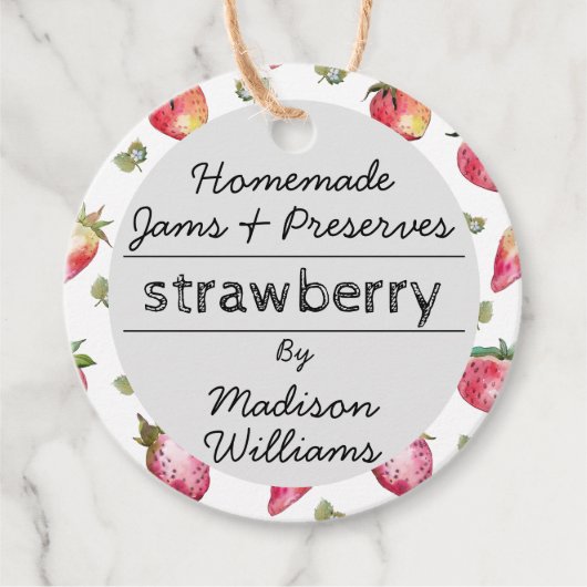 カスタム小規模企業のパッケージラベル フェイバータグ (正面)