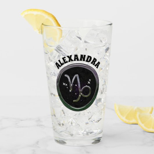 カスタム山羊座 タンブラーグラス (アイス正面)