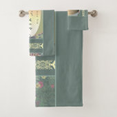 カスタム山花結婚周年風呂タオル バスタオルセット (インサイチュ)