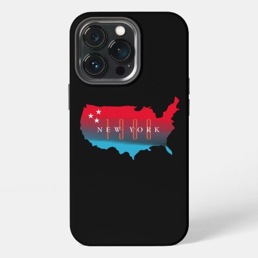 カスタム州とアメリカ合衆国の地図 iPhoneケース (裏面)