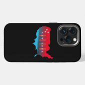 カスタム州とアメリカ合衆国の地図 iPhoneケース (裏面横)