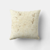 カスタム州マップと座標 |ダラスTX クッション (裏面)