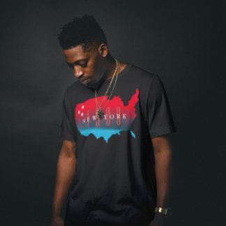 カスタム州誕生年の米国の地図 Tシャツ