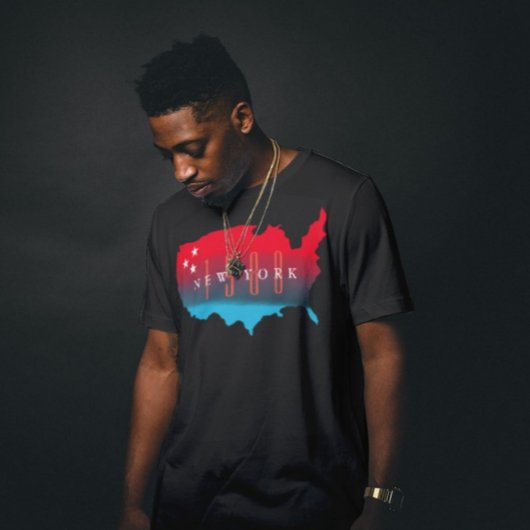 カスタム州誕生年の米国の地図 Tシャツ