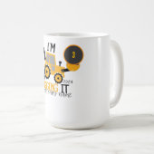 カスタム工事誕生日Tシャツ コーヒーマグカップ (正面右)
