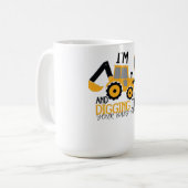 カスタム工事誕生日Tシャツ コーヒーマグカップ (正面左)