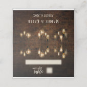 カスタム工業用レンガ、エジソンライト付き プレイスカード (外部開封)