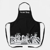 カスタム工業用冶金複合体シルエット エプロン (正面)