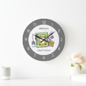 カスタム工芸室│スクラップブックルーム ラージ壁時計 (ホーム)