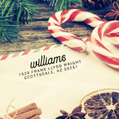 カスタム差出人住所スタンプスクリプトの姓 セルフインキングスタンプ