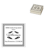 カスタム差出人住所スタンプ ラバースタンプ (押印)