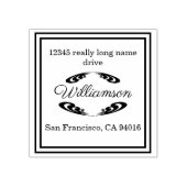 カスタム差出人住所スタンプ ラバースタンプ (インプリント)