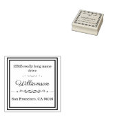 カスタム差出人住所スタンプ ラバースタンプ (押印)