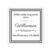 カスタム差出人住所スタンプ ラバースタンプ (インプリント)