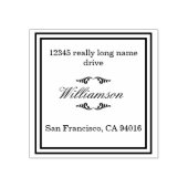 カスタム差出人住所スタンプ ラバースタンプ (インプリント)