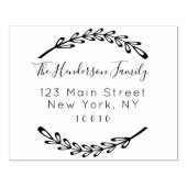 カスタム差出人住所ファミリ名 ラバースタンプ (インプリント)