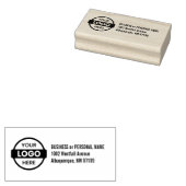 カスタム差出人住所プロフェッショナルロゴ ラバースタンプ (押印)