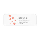 カスタム差出人住所ラベルシール ラベル (正面)