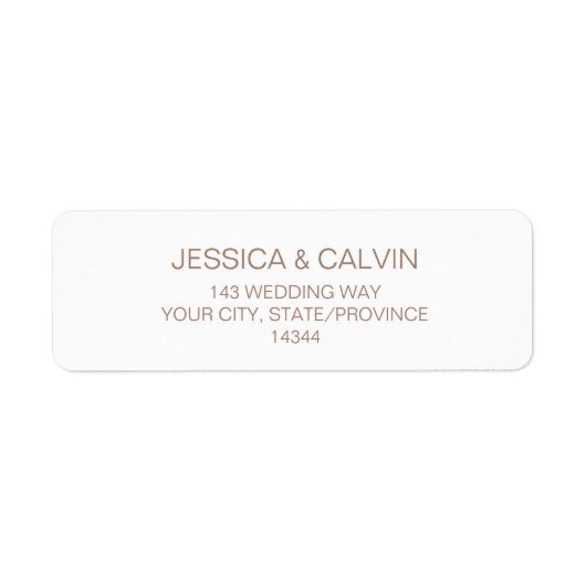 カスタム差出人住所ラベルバラ金ゴールド文字 ラベル (正面)