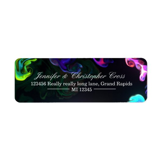 カスタム差出人住所ラベル送料無料 ラベル (正面)