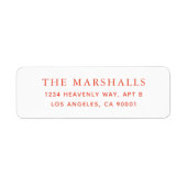 カスタム差出人住所ラベル ラベル (正面)