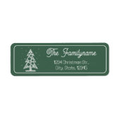 カスタム差出人住所ラベル ラベル (正面)