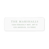 カスタム差出人住所ラベル ラベル (正面)