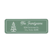 カスタム差出人住所ラベル ラベル (正面)