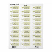 カスタム差出人住所ラベル ラベル (フルシート)