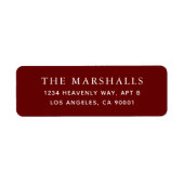 カスタム差出人住所ラベル ラベル (正面)