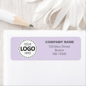 カスタム差出人住所ラベンダー ラベル (インサイチュ)