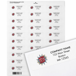 カスタム差出人住所ロゴ ラベル