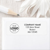 カスタム差出人住所ロゴ ラベル (インサイチュ)