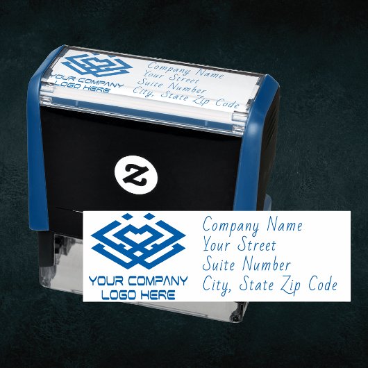 カスタム差出人住所会社ロゴSelf-i セルフインキングスタンプ
