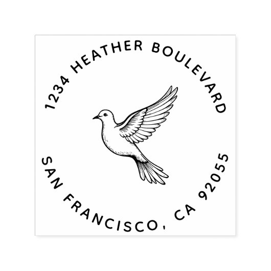 カスタム差出人住所名 セルフインキングスタンプ (デザイン)