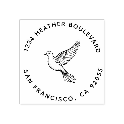 カスタム差出人住所名 ラバースタンプ (インプリント)