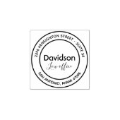 カスタム差出人住所木製ゴム印 ラバースタンプ (インプリント)