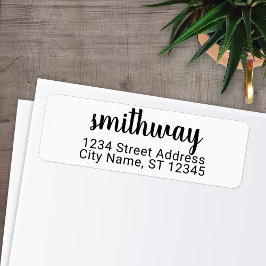 カスタム差出人住所梅 ラベル