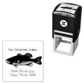 カスタム差出人住所魚 セルフインキングスタンプ (インサイチュ)